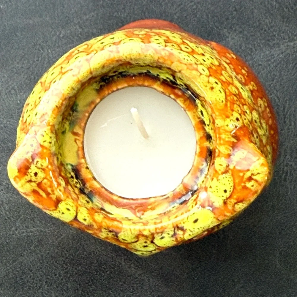Owl Shaped Ceramic citronella Candle Holder set of 2